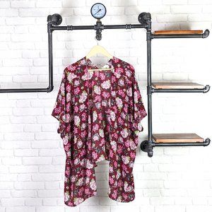 Charming Charlie Floral Boho Chic Kimono Cardigan